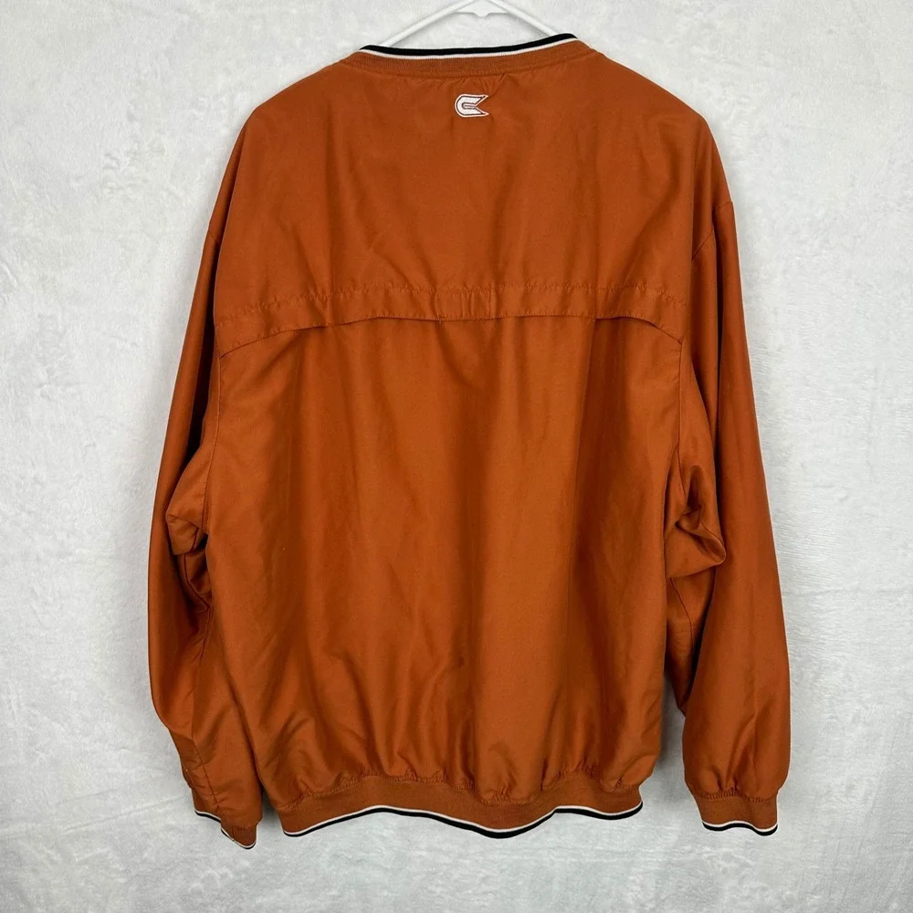 Texas Longhorns Men XL Burnt Orange V-Neck Vintage 90s Style Pullover Colosseum